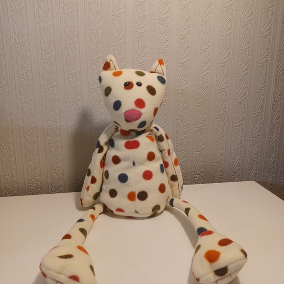 Jellycat Other - Jelly cat plush les animals kitty cat polka dots long leg floppy stuffed animal